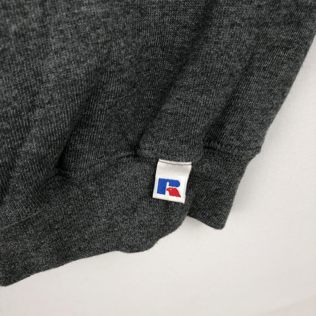 90'S Russell Athletic Plain Blank Sweatshirt, Men's Size XL (Equivalent), Vintage cotton Charcoal Vintage Second Hand