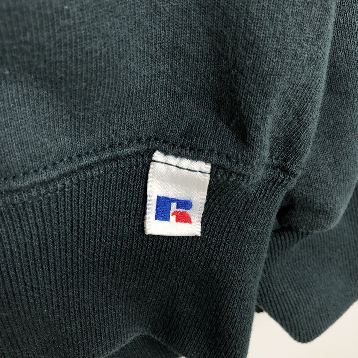 90'S Russell plain blank sweatshirt, sweatshirt, made in USA, men's XXL, vintage cotton Green type dark green Vintage Second Hand