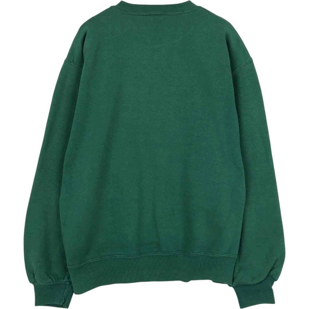 90'S Russell plain blank sweatshirt, sweatshirt, made in USA, men's size M, vintage cotton Green type dark green Vintage Second Hand