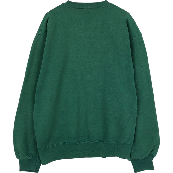 90'S Russell plain blank sweatshirt, sweatshirt, made in USA, men's size M, vintage cotton Green type dark green Vintage Second Hand