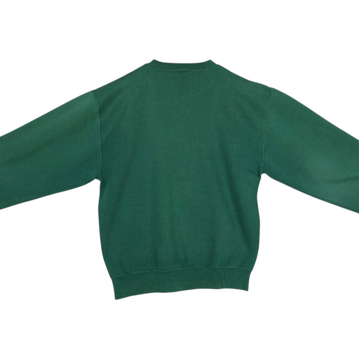 90'S Russell plain blank sweatshirt, sweatshirt, made in USA, men's size M, vintage cotton Green type dark green Vintage Second Hand
