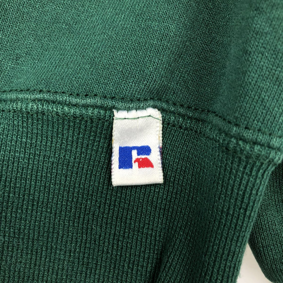 90'S Russell plain blank sweatshirt, sweatshirt, made in USA, men's size M, vintage cotton Green type dark green Vintage Second Hand