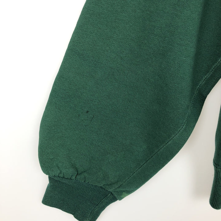 90'S Russell plain blank sweatshirt, sweatshirt, made in USA, men's size M, vintage cotton Green type dark green Vintage Second Hand