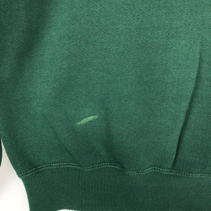 90'S Russell plain blank sweatshirt, sweatshirt, made in USA, men's size M, vintage cotton Green type dark green Vintage Second Hand