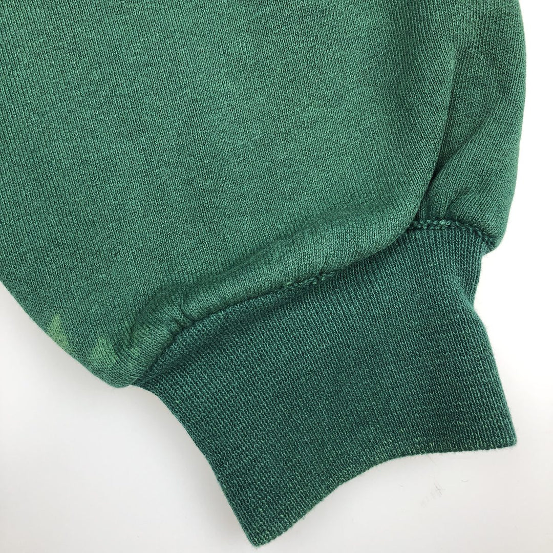 90'S Russell plain blank sweatshirt, sweatshirt, made in USA, men's size M, vintage cotton Green type dark green Vintage Second Hand
