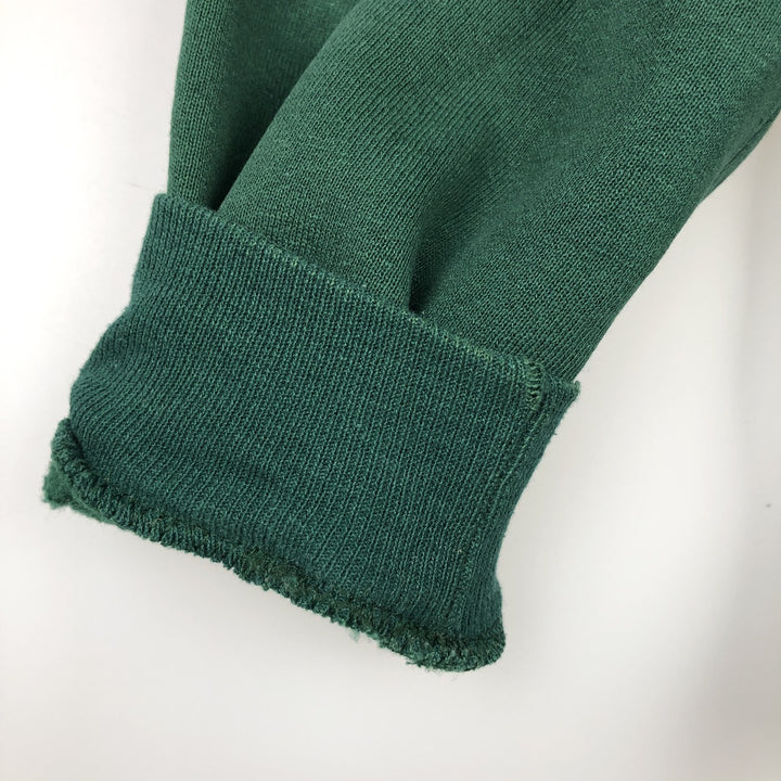 90'S Russell plain blank sweatshirt, sweatshirt, made in USA, men's size M, vintage cotton Green type dark green Vintage Second Hand