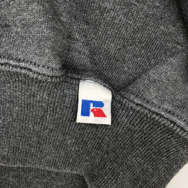 90'S Russell plain blank sweatshirt, sweatshirt, men's XXL size, vintage cotton Charcoal Vintage Second Hand