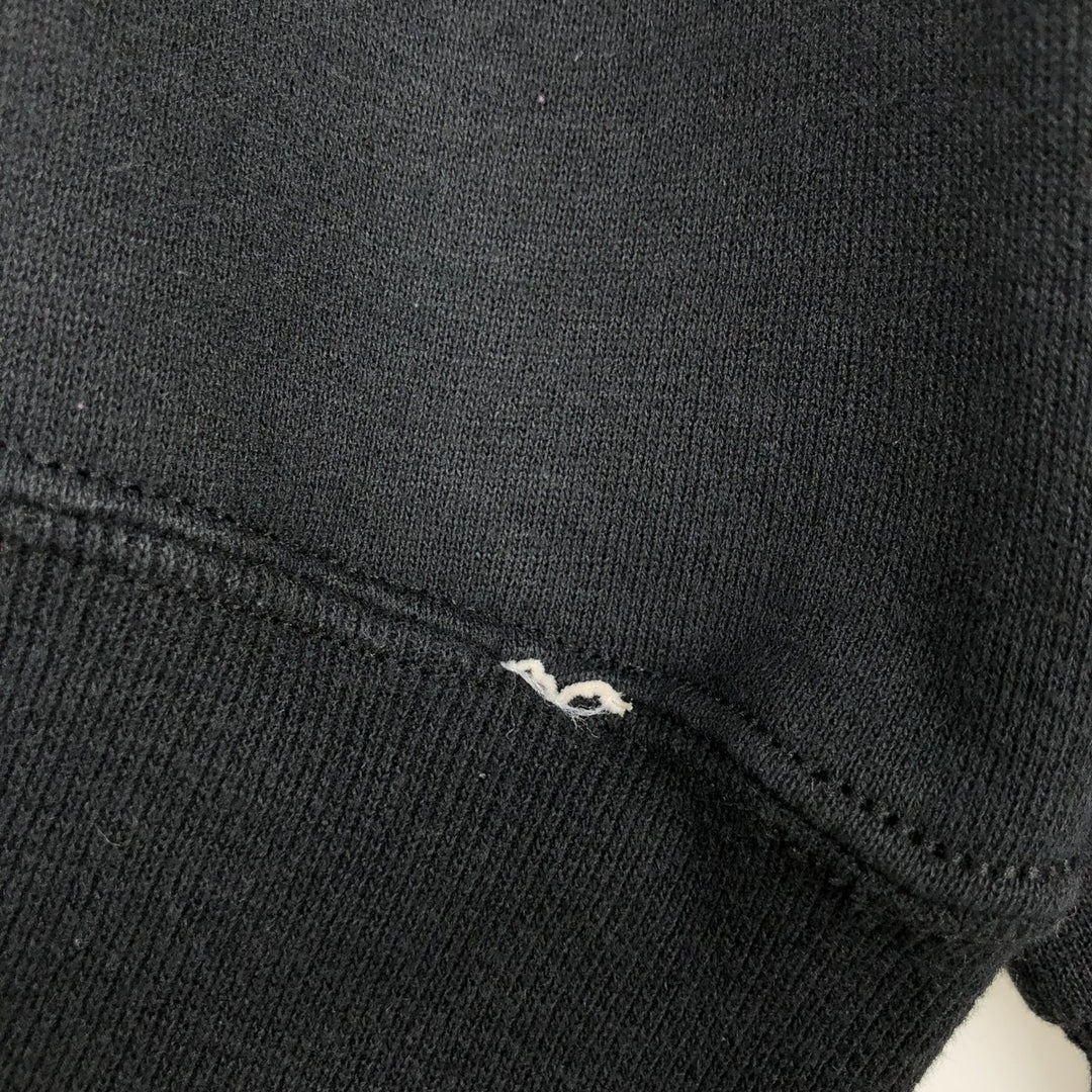 90'S Russell plain blank sweatshirt, sweatshirt, men's XL size, vintage cotton black type Vintage Second Hand