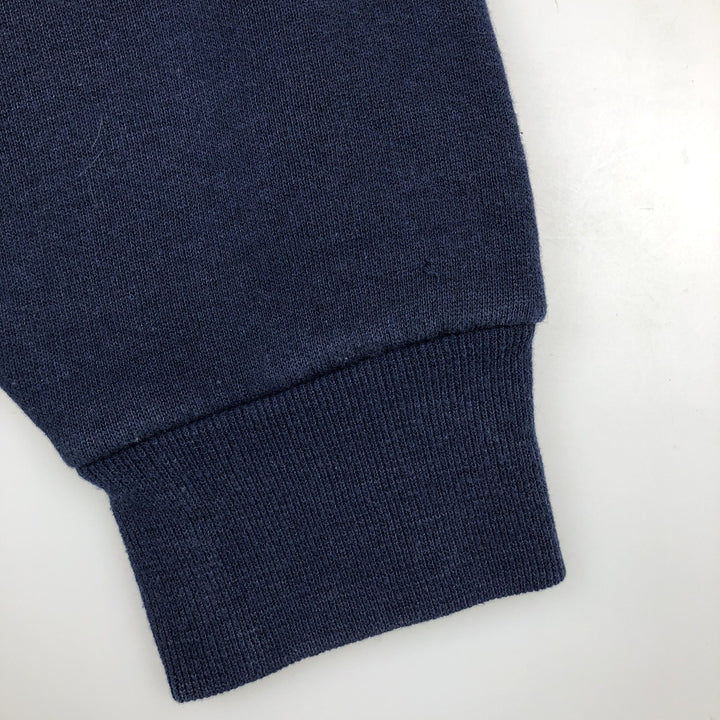 90'S Russell plain blank sweatshirt, sweatshirt, men's size L, vintage cotton navy blue type Vintage Second Hand