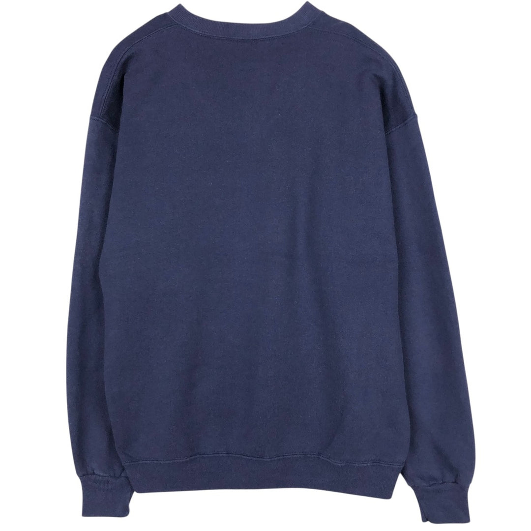 90'S Russell plain blank sweatshirt, sweatshirt, made in USA, men's XXL, vintage cotton navy blue type Vintage Second Hand