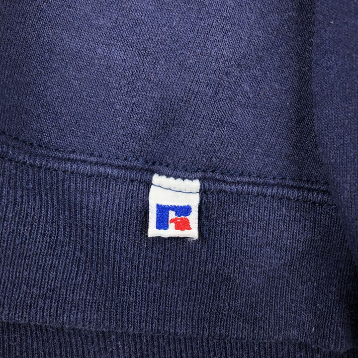 90'S Russell plain blank sweatshirt, sweatshirt, made in USA, men's XXL, vintage cotton navy blue type Vintage Second Hand