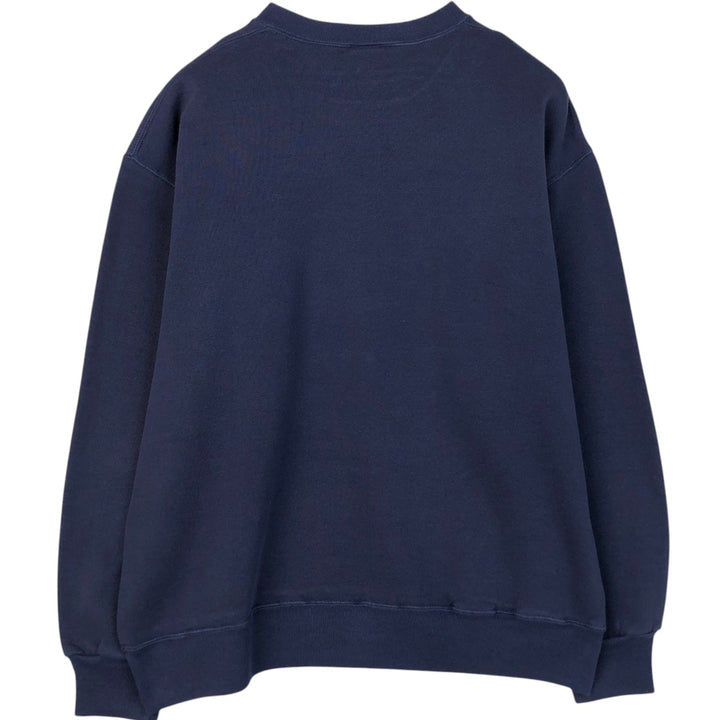 90'S Russell plain blank sweatshirt, sweatshirt, made in USA, men's XL size, vintage cotton navy blue type Vintage Second Hand