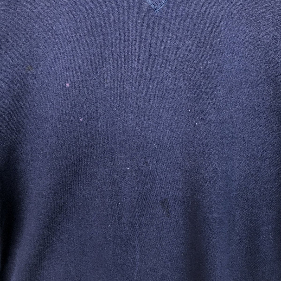 90'S Russell plain blank sweatshirt, sweatshirt, made in USA, men's XL size, vintage cotton navy blue type Vintage Second Hand