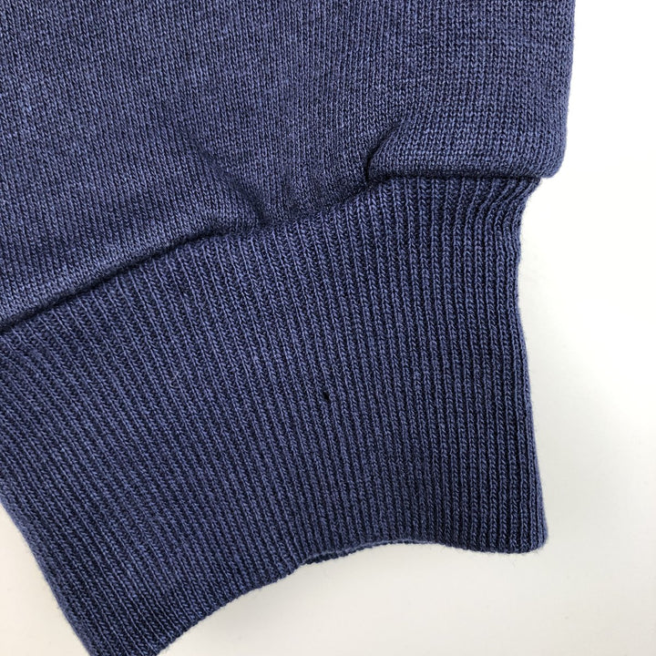 90'S Russell plain blank sweatshirt, sweatshirt, made in USA, men's XL size, vintage cotton navy blue type Vintage Second Hand