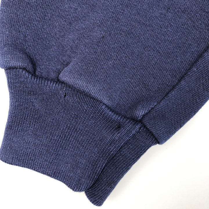 90'S Russell plain blank sweatshirt, sweatshirt, made in USA, men's XL size, vintage cotton navy blue type Vintage Second Hand