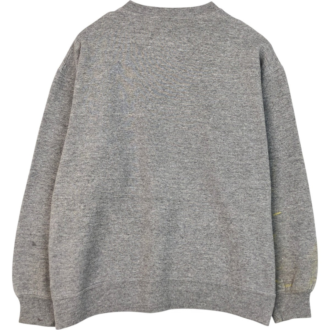 90'S Russell plain blank sweatshirt, sweatshirt, made in USA, men's XL size, vintage polyester gray type Vintage Second Hand
