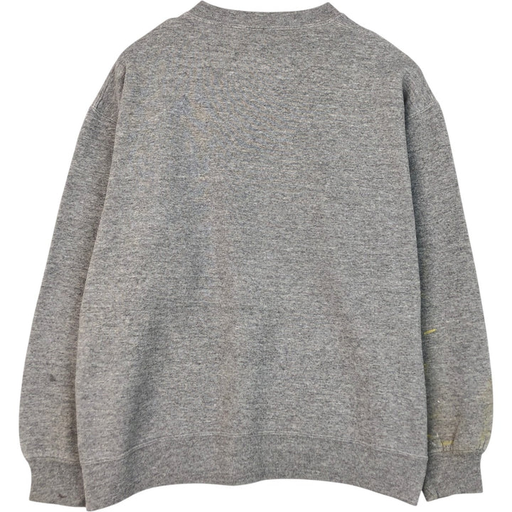 90'S Russell plain blank sweatshirt, sweatshirt, made in USA, men's XL size, vintage polyester gray type Vintage Second Hand