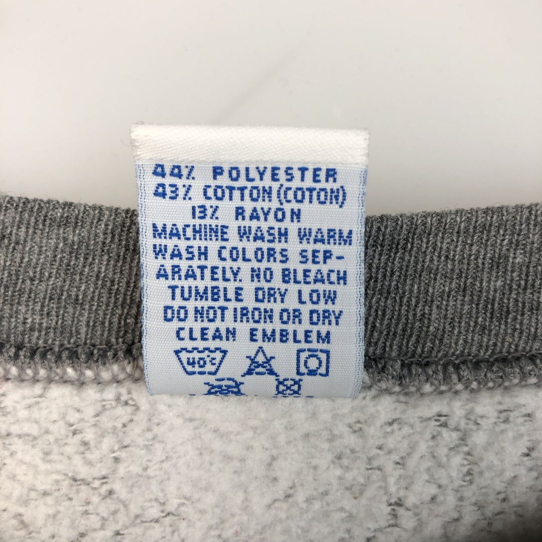 90'S Russell plain blank sweatshirt, sweatshirt, made in USA, men's XL size, vintage polyester gray type Vintage Second Hand