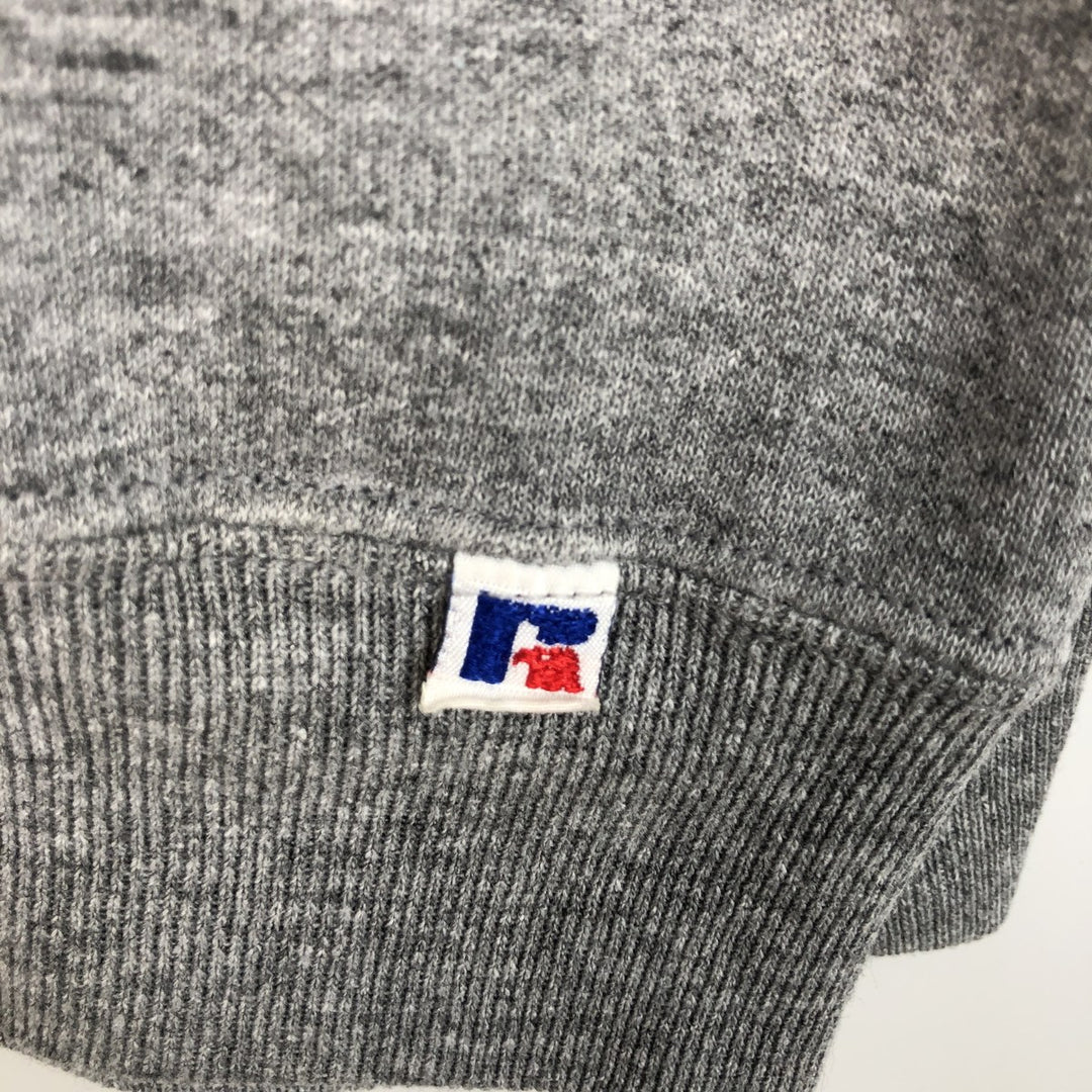 90'S Russell plain blank sweatshirt, sweatshirt, made in USA, men's XL size, vintage polyester gray type Vintage Second Hand
