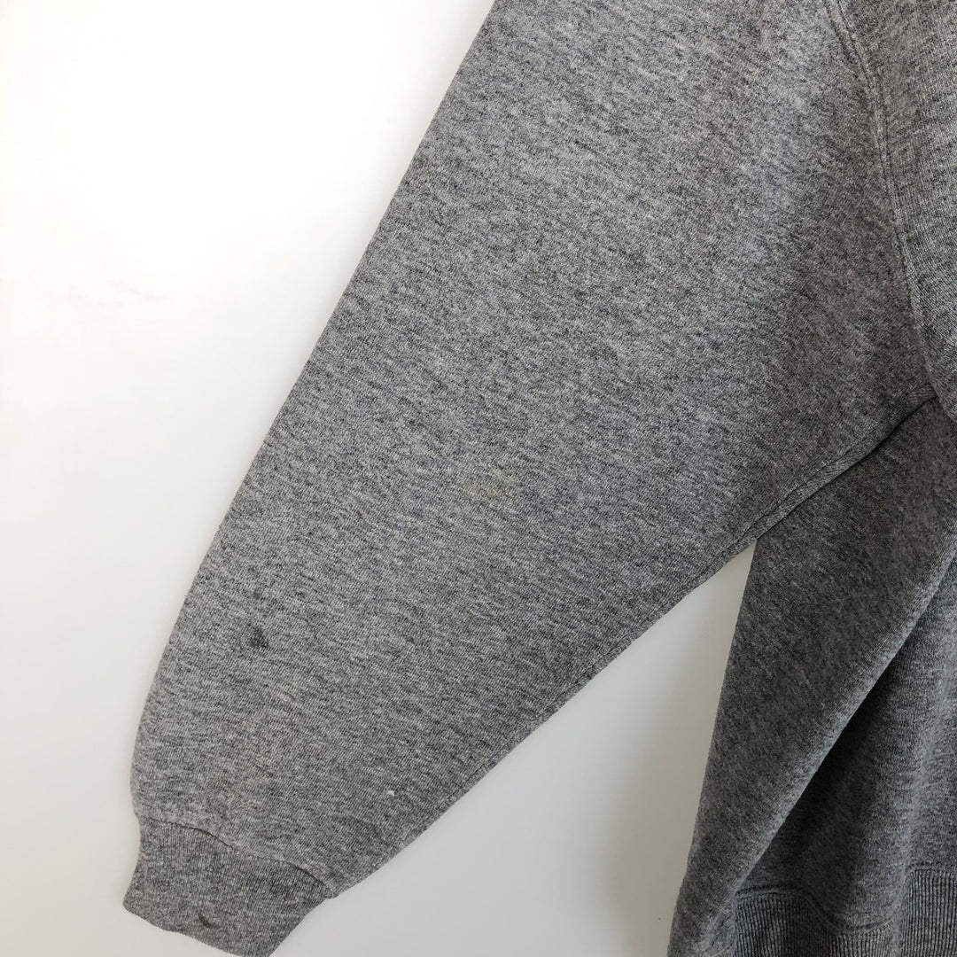 90'S Russell plain blank sweatshirt, sweatshirt, made in USA, men's XL size, vintage polyester gray type Vintage Second Hand