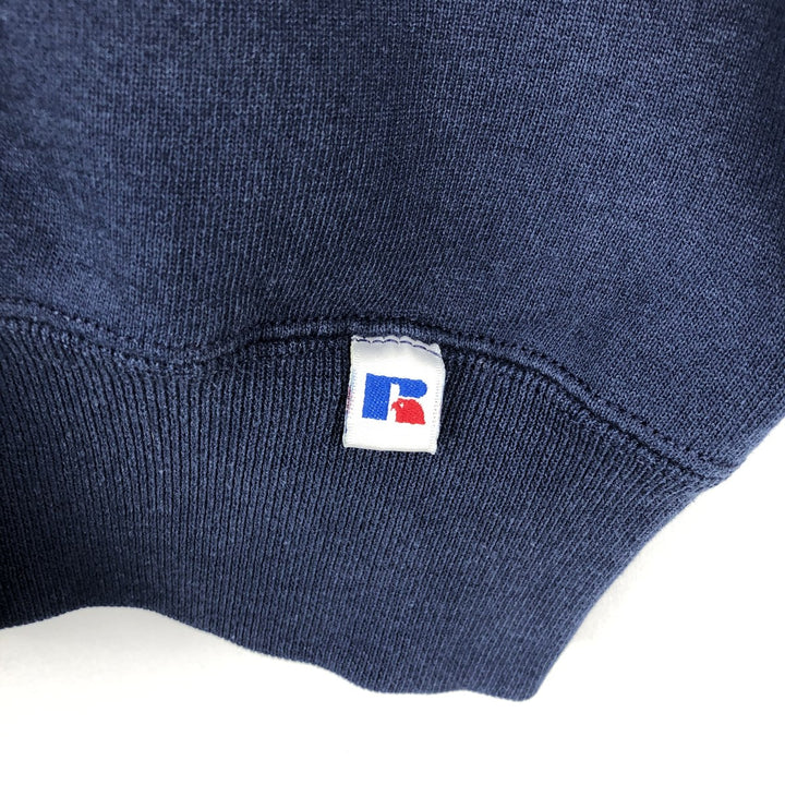 90'S Russell plain blank sweatshirt, sweatshirt, men's XXL size, vintage cotton navy blue type Vintage Second Hand