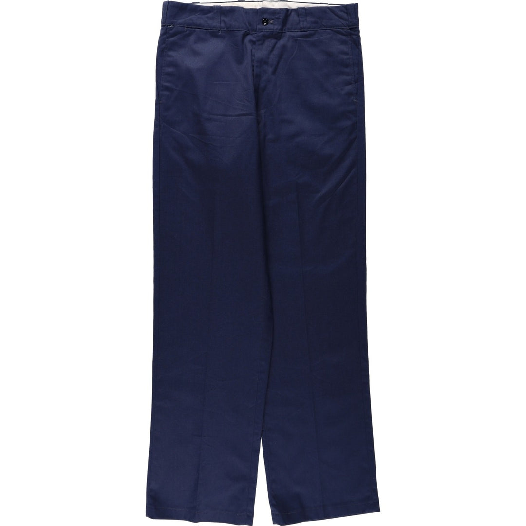 70s-80'S Sears PERMA-PREST Work Pants, Men's W34 (approx.), Vintage unclear navy blue type Vintage Second Hand