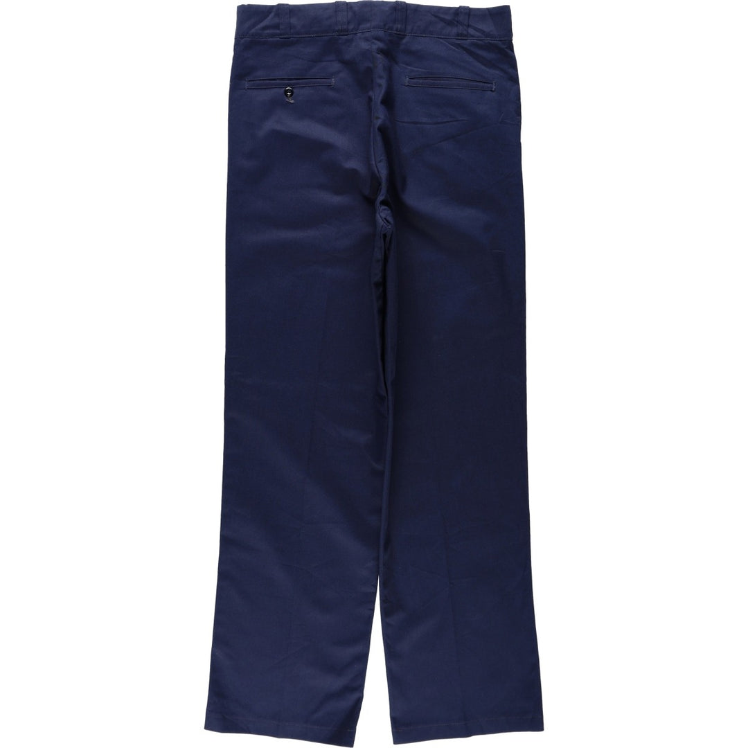 70s-80'S Sears PERMA-PREST Work Pants, Men's W34 (approx.), Vintage unclear navy blue type Vintage Second Hand