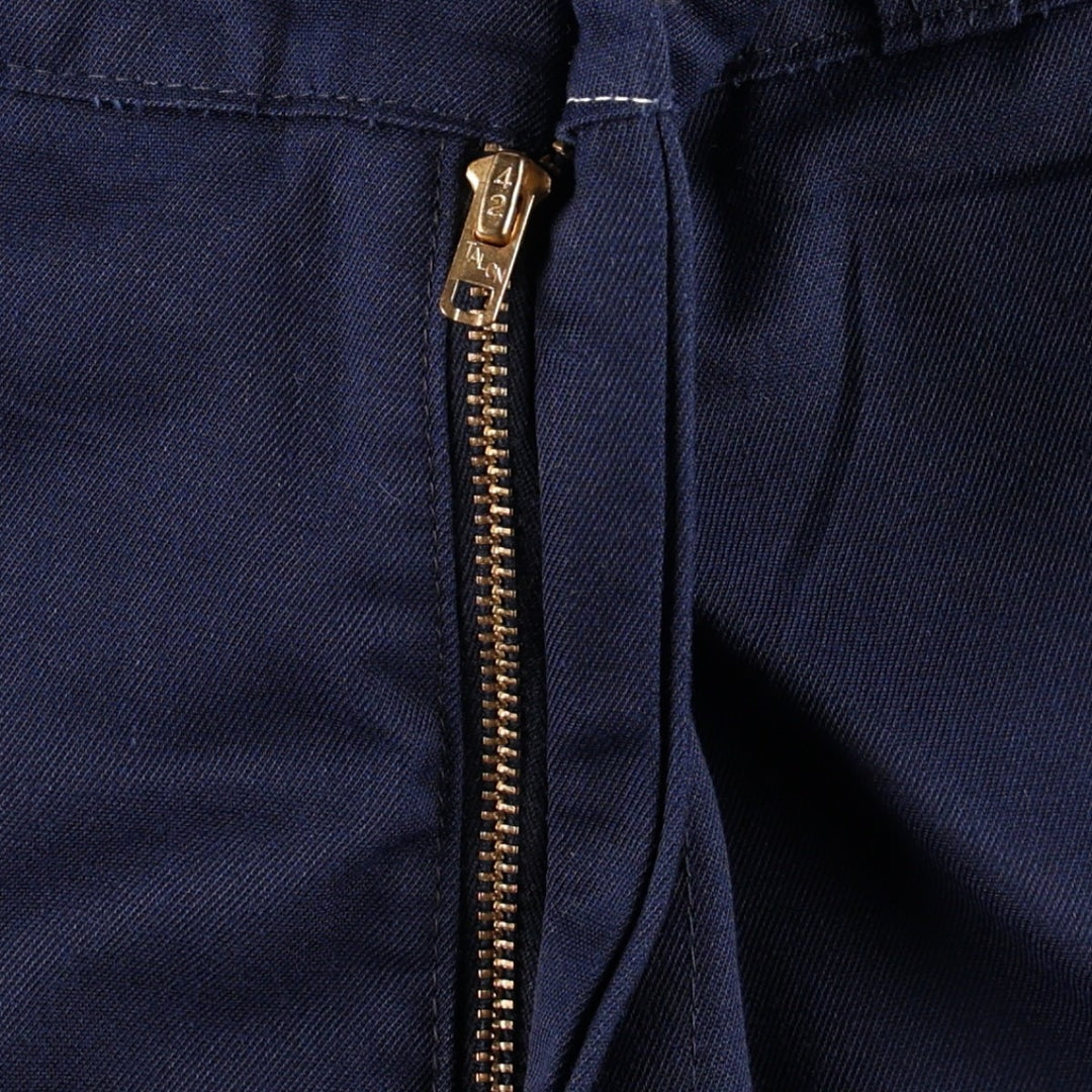 70s-80'S Sears PERMA-PREST Work Pants, Men's W34 (approx.), Vintage unclear navy blue type Vintage Second Hand