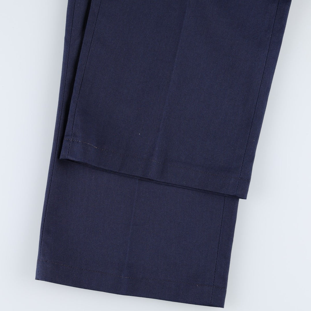 70s-80'S Sears PERMA-PREST Work Pants, Men's W34 (approx.), Vintage unclear navy blue type Vintage Second Hand