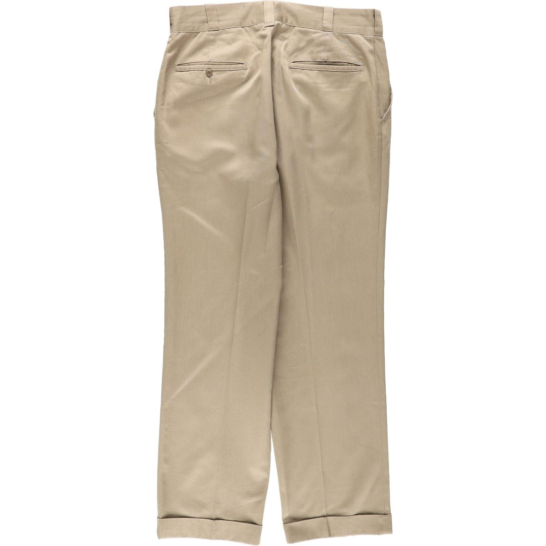 70s-80'S JCPenney BIG MAC Work Pants, Men's W32 (approx.), Vintage cotton Beige type Vintage Second Hand