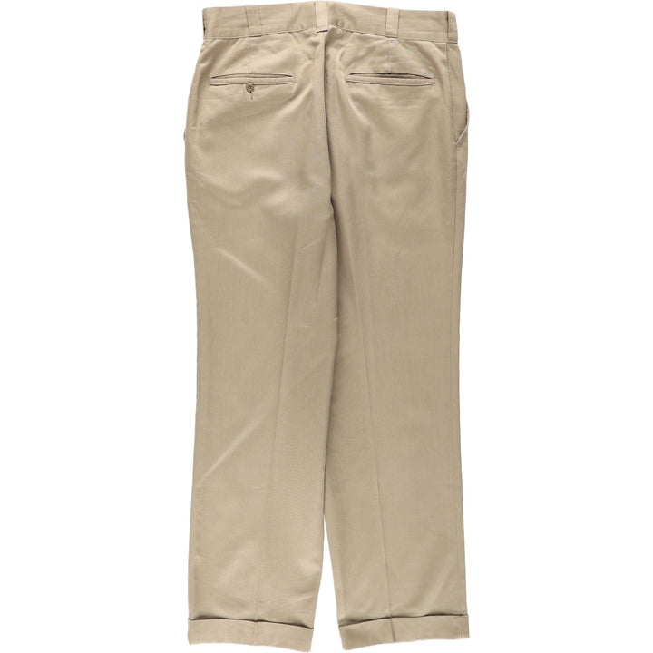 70s-80'S JCPenney BIG MAC Work Pants, Men's W32 (approx.), Vintage cotton Beige type Vintage Second Hand
