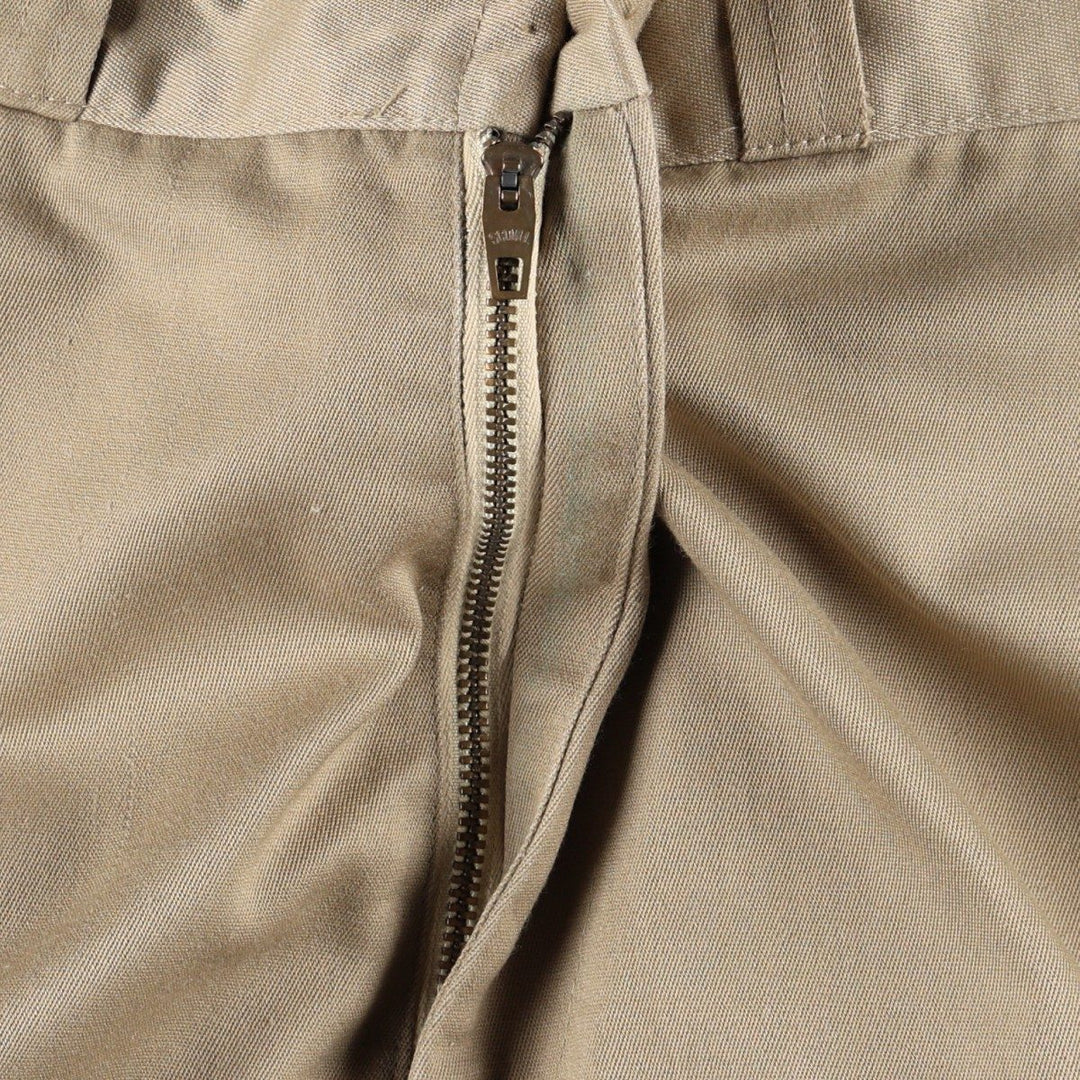 70s-80'S JCPenney BIG MAC Work Pants, Men's W32 (approx.), Vintage cotton Beige type Vintage Second Hand