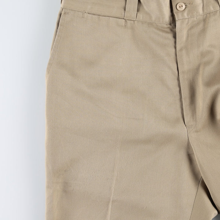 70s-80'S JCPenney BIG MAC Work Pants, Men's W32 (approx.), Vintage cotton Beige type Vintage Second Hand