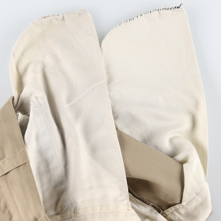 70s-80'S JCPenney BIG MAC Work Pants, Men's W32 (approx.), Vintage cotton Beige type Vintage Second Hand