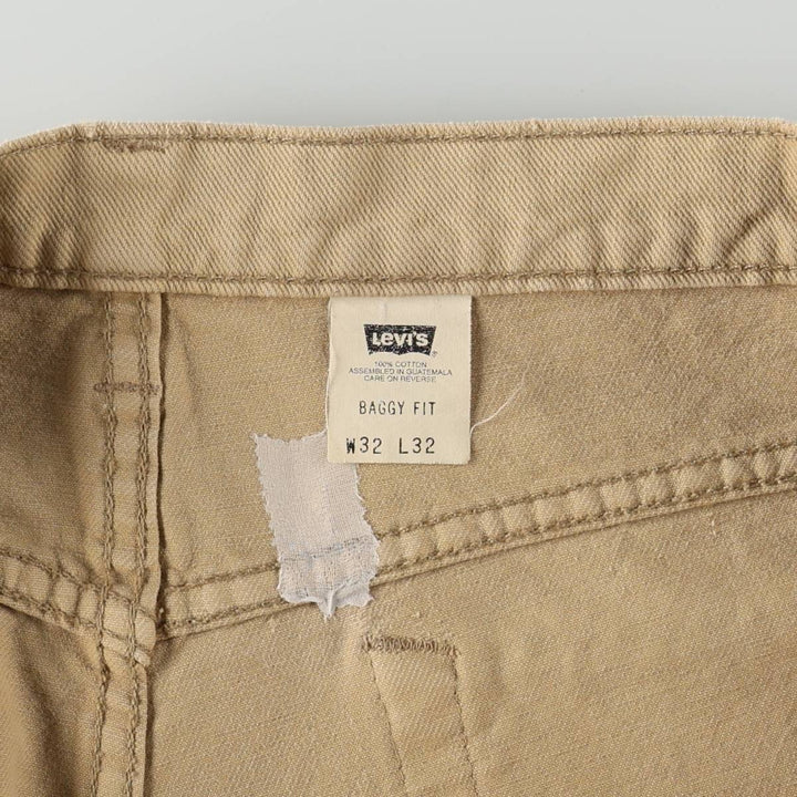 90'S Levi's Silver Tab Baggy Fit Tapered Denim Pants, Men's Size W33 (approx.), Vintage cotton oro legacy Vintage Second Hand
