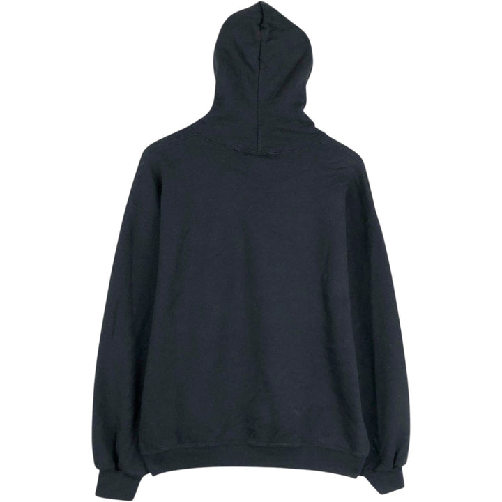 Russell Blank Sweatshirt Hoodie (Men's Size L) cotton black type Vintage Second Hand