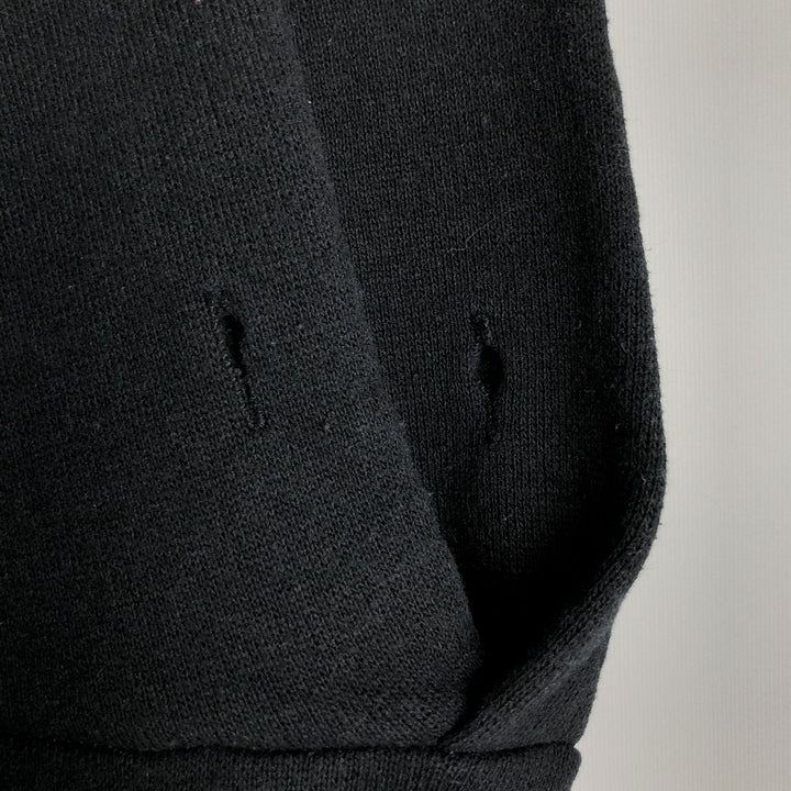 Russell Blank Sweatshirt Hoodie (Men's Size L) cotton black type Vintage Second Hand