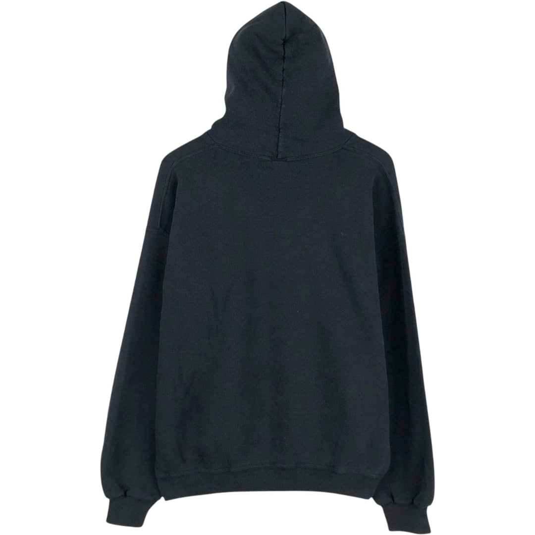 Russell Blank Sweatshirt Hoodie (Men's Size XL) cotton black type Vintage Second Hand