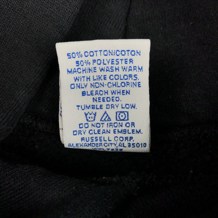 Russell Blank Sweatshirt Hoodie (Men's Size XL) cotton black type Vintage Second Hand