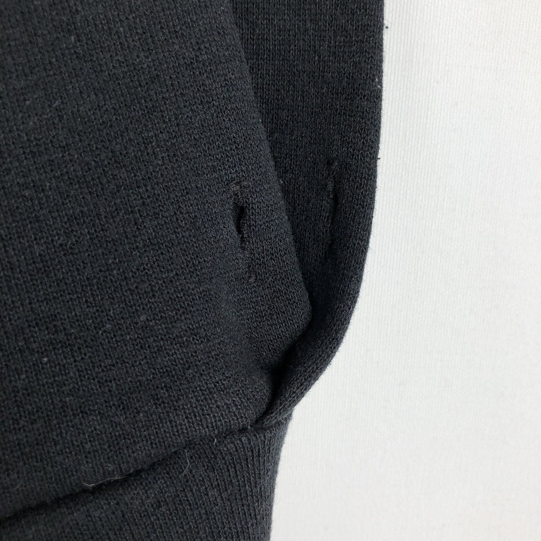 Russell Blank Sweatshirt Hoodie (Men's Size XL) cotton black type Vintage Second Hand