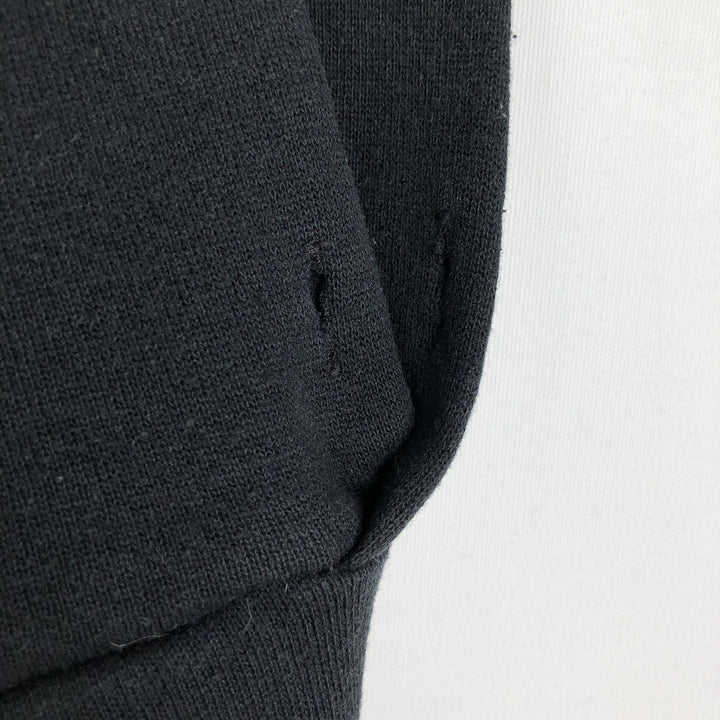 Russell Blank Sweatshirt Hoodie (Men's Size XL) cotton black type Vintage Second Hand