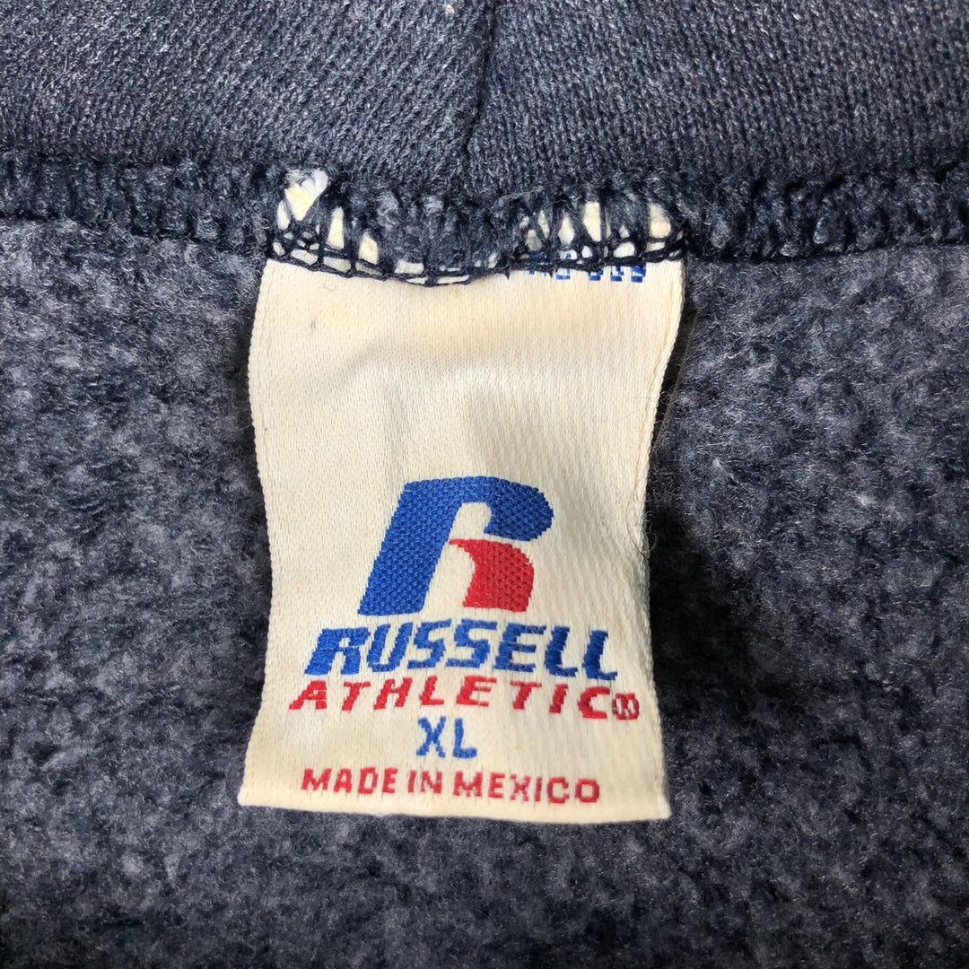 Russell Blank Sweatshirt Hoodie (Men's Size XL) polyester navy blue type Vintage Second Hand