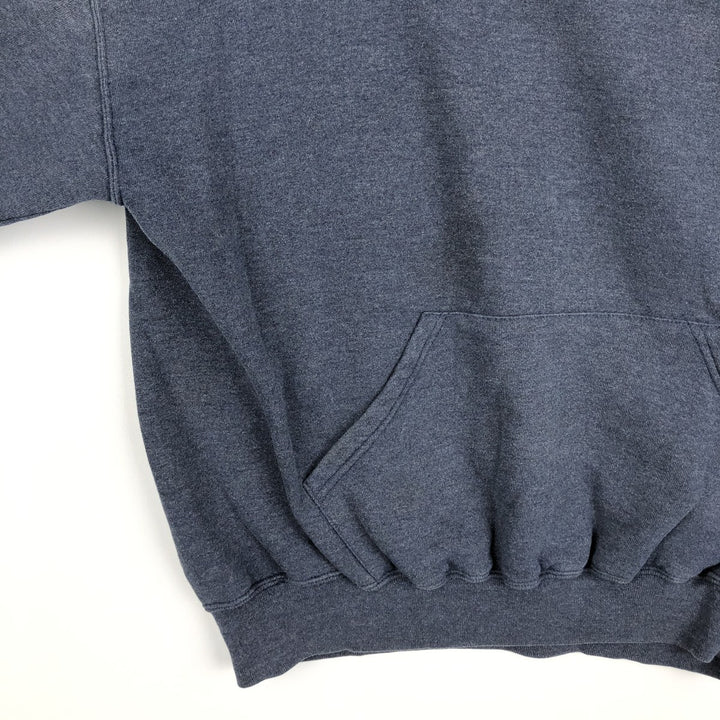Russell Blank Sweatshirt Hoodie (Men's Size XL) polyester navy blue type Vintage Second Hand