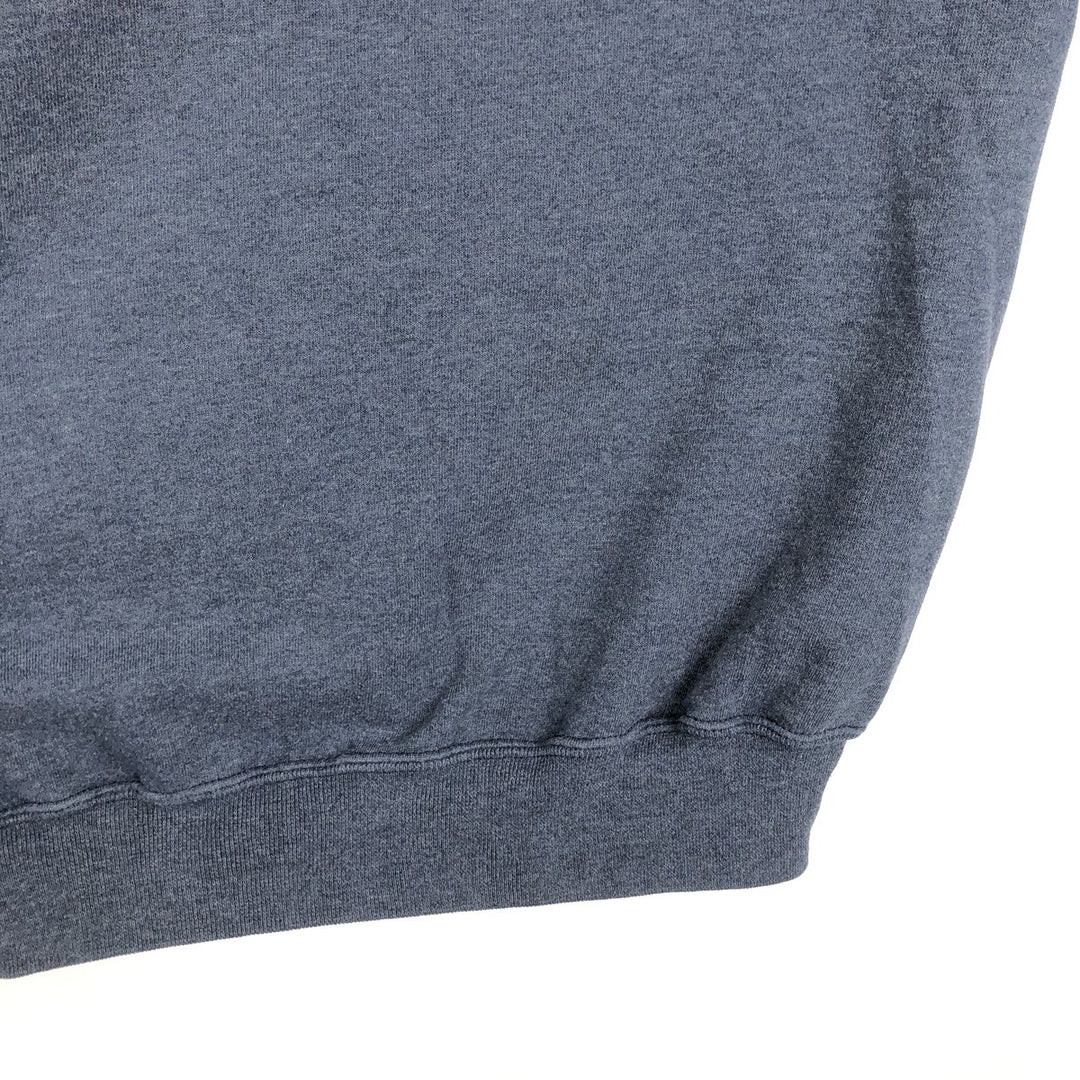 Russell Blank Sweatshirt Hoodie (Men's Size XL) polyester navy blue type Vintage Second Hand