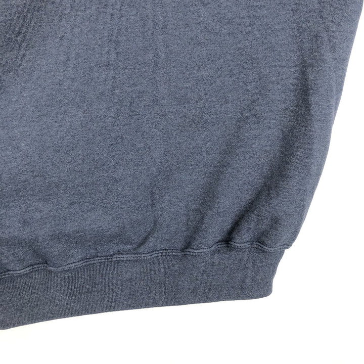 Russell Blank Sweatshirt Hoodie (Men's Size XL) polyester navy blue type Vintage Second Hand