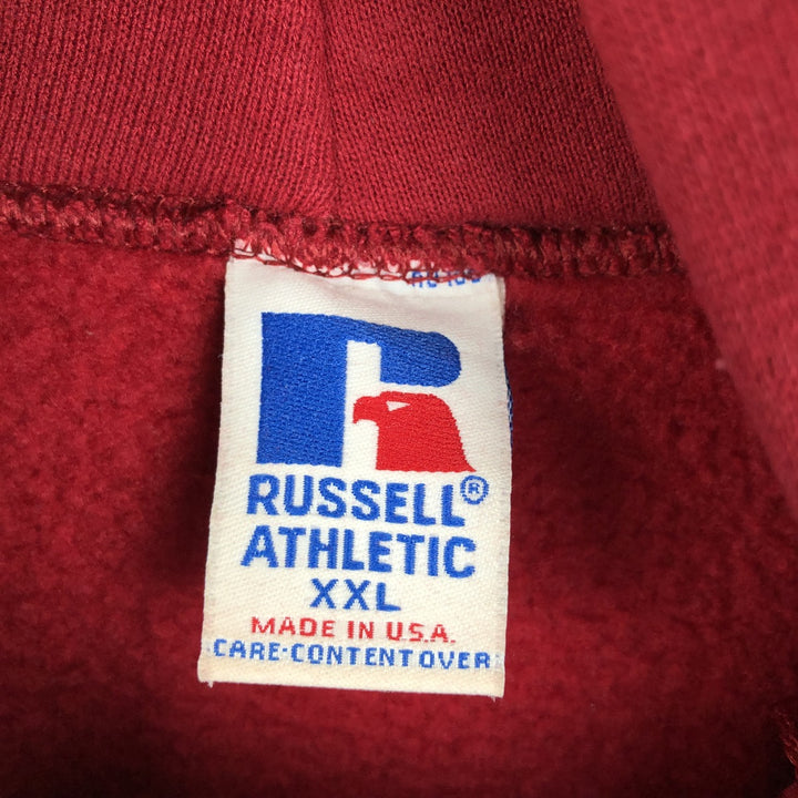 Vintage 90'S Russell blank sweatshirt, made in the USA, size XXL. cotton red type Vintage Second Hand