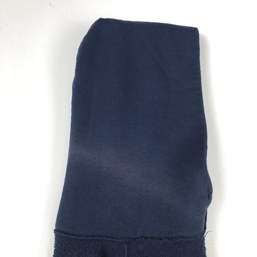 90'S Russell plain blank sweatshirt hoodie men's M size vintage cotton navy blue type Vintage Second Hand
