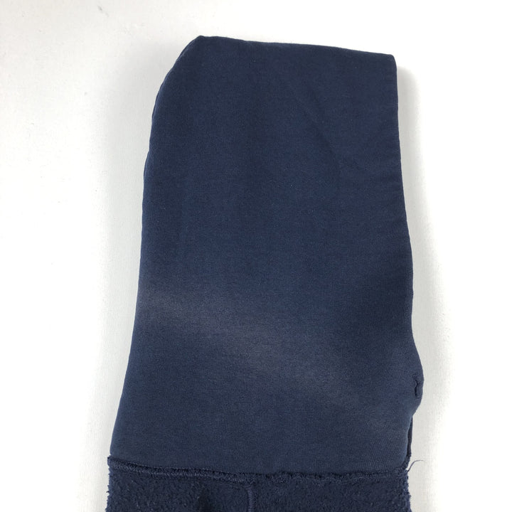 90'S Russell plain blank sweatshirt hoodie men's M size vintage cotton navy blue type Vintage Second Hand