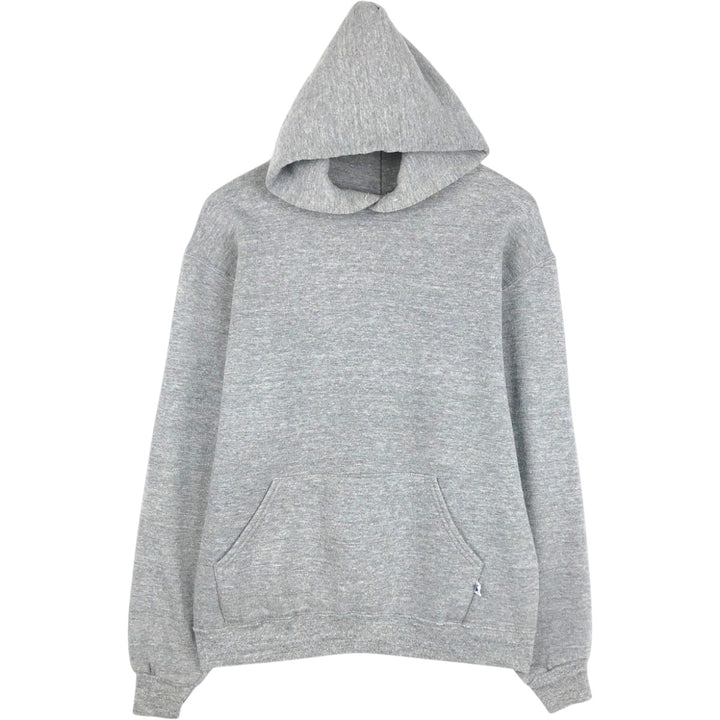 90'S Russell plain blank sweatshirt hoodie made in USA men's size L vintage polyester gray type Vintage Second Hand