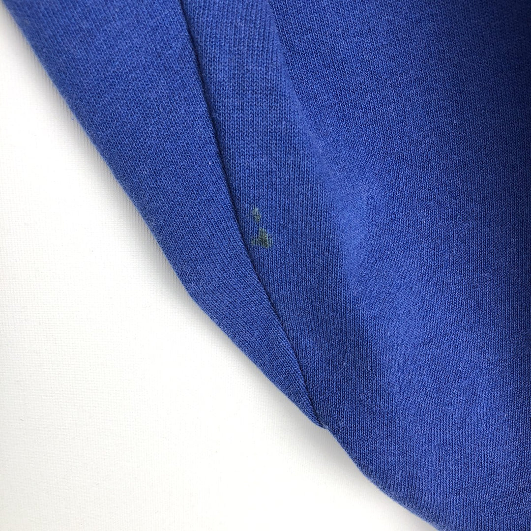 Vintage 90'S Russell plain blank sweatshirt/hoodie, size L, men's cotton blue type Vintage Second Hand